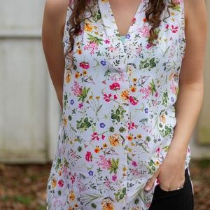 Floral print top